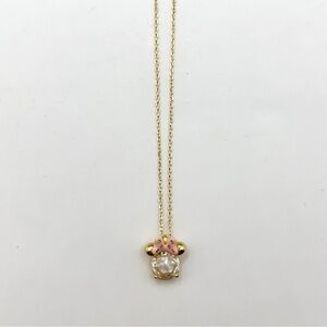 Kate Spade pink Minnie Mouse necklace